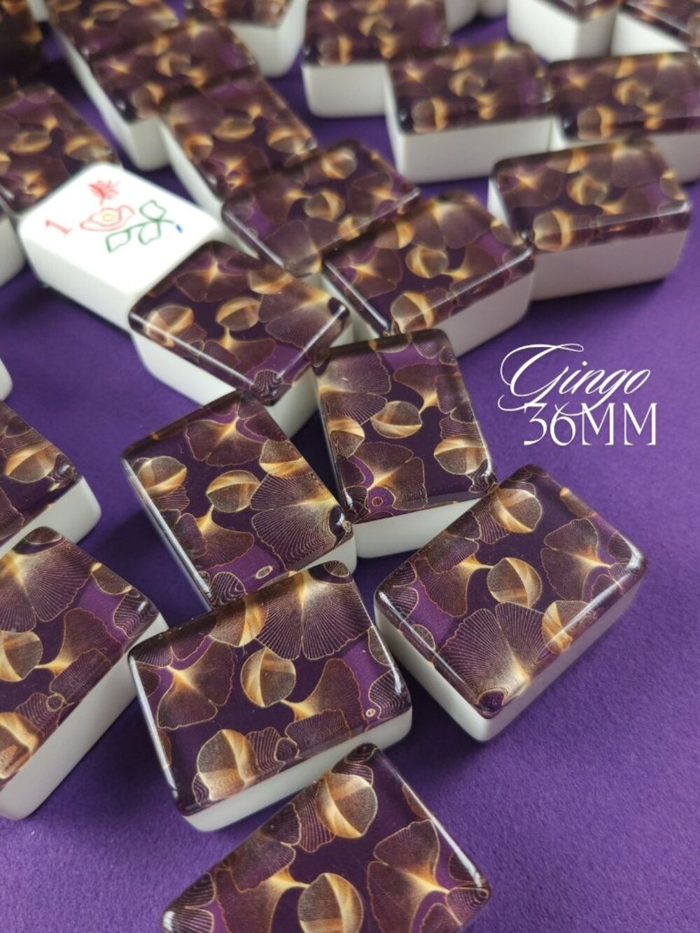 Automatic Mah Jongg Tiles Designer Series - Gingo (36MM)
